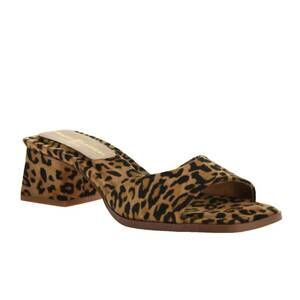 NEW CHINESE LAUNDRY women's linda block heel sandals in camel-leopard